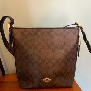 Coach Signature crossbody bag Brown